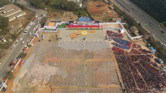 Photos of RSS #LuitporiyaHinduSamawesh in Guwahati on 21st Jan, 2018
