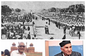 1. R Day 1963: A 3,500-strong contingent of Swayamsevaks in Ganvesh take part in the parade in Delhi. 2. Shri Vijay Kumar. 3. Shri KL Pathela