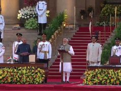 భారత ప్రధానిగా నరేంద్ర మోడీ రెండో సారి ప్రమాణ స్వీకారం