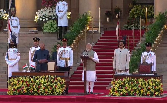 భారత ప్రధానిగా నరేంద్ర మోడీ రెండో సారి ప్రమాణ స్వీకారం