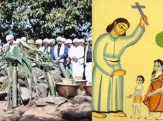 అరుదైన తెగకు చెందిన ఆచార వ్యవహారాలపై క్రైస్తవ మిషనరీల దాడి, దేవాలయం ధ్వంసం