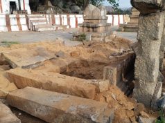 Shocking! 500 year old Brundavana of Sri Vyasatirtha in Hampi completely destroyed by miscreants; ASI fails yet again in protecting historical monuments