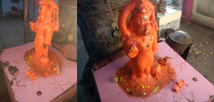 వరంగల్ లో గుర్తు తెలియని వ్యక్తులచే హనుమాన్ విగ్రహం ధ్వంసం