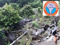 ప్రజల కోసం శివారు గ్రామంలో వెదురు వంతెన నిర్మించిన సేవాభారతి కార్యకర్తలు