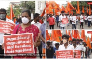 Coimbatore: Protests against the demolition of seven temples